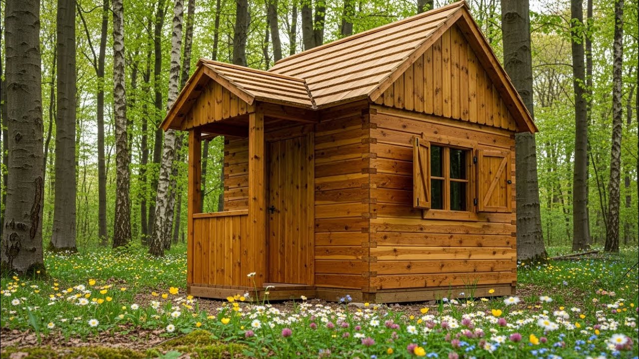 Alone, Broke, and Building – One Man’s Pallet House Project #logcabin #survival #wildlife img